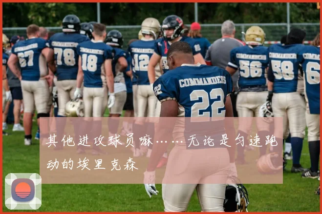 其他进攻球员嘛……无论是匀速跑动的埃里克森